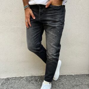 Jeans cropped nero berna