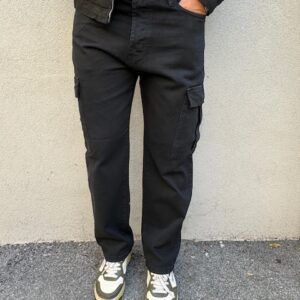 Jeans cargo nero